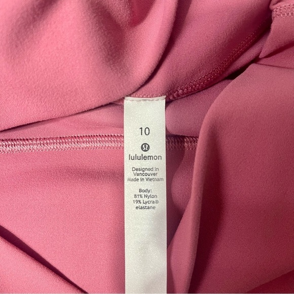 Lululemon Align High Rise Crop Leggings Pink Lush 10 Nwt - Picture 9 of 10